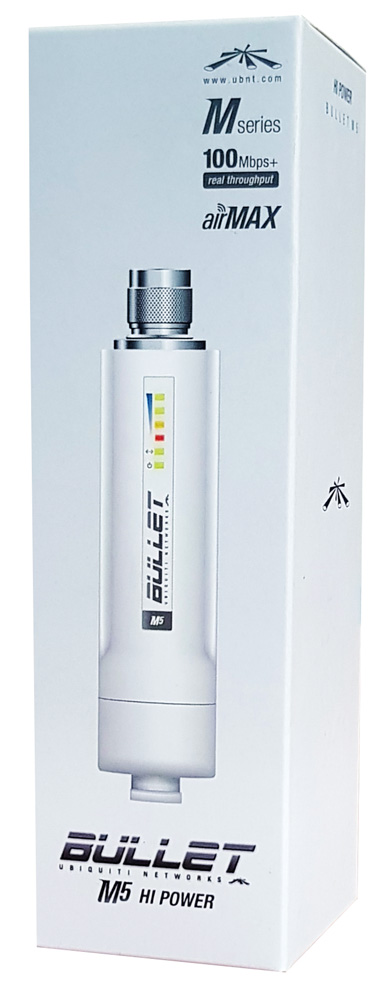UBIQUITI BulletM5-HP 5GHz Outdoor High Power 802.11a/n AirMax AP-CPE 4 UBIQUITI BulletM5-HP 5GHz Outdoor High Power 802.11a/n AirMax AP-CPE - Image 2