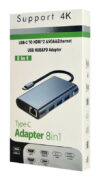 POWERTECH docking station BYL-2311 8 θυρών, USB-C σύνδεση, 100W PD, γκρι 15 POWERTECH docking station BYL-2311 8 θυρών, USB-C σύνδεση, 100W PD, γκρι 7