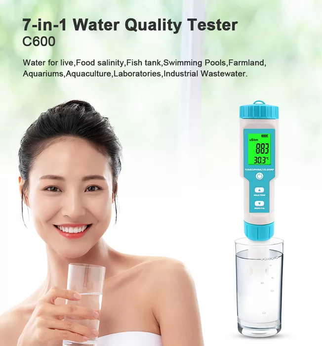 NOYAFA tester ποιότητας νερού C-600, TDS/EC/PH/SALT/S.G/ORP/0-60 °C 4 NOYAFA tester ποιότητας νερού C-600, TDS/EC/PH/SALT/S.G/ORP/0-60 °C - Image 2
