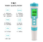 NOYAFA tester ποιότητας νερού C-600, TDS/EC/PH/SALT/S.G/ORP/0-60 °C 3