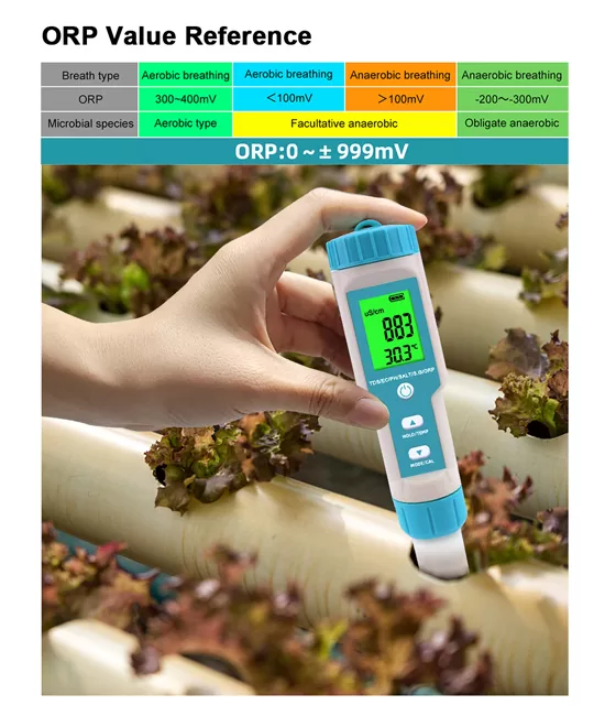 NOYAFA tester ποιότητας νερού C-600, TDS/EC/PH/SALT/S.G/ORP/0-60 °C 6 NOYAFA tester ποιότητας νερού C-600, TDS/EC/PH/SALT/S.G/ORP/0-60 °C - Image 4