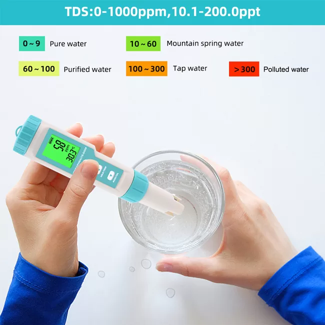 NOYAFA tester ποιότητας νερού C-600, TDS/EC/PH/SALT/S.G/ORP/0-60 °C 7 NOYAFA tester ποιότητας νερού C-600, TDS/EC/PH/SALT/S.G/ORP/0-60 °C - Image 5