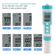 NOYAFA tester ποιότητας νερού C-600, TDS/EC/PH/SALT/S.G/ORP/0-60 °C 20 NOYAFA tester ποιότητας νερού C-600, TDS/EC/PH/SALT/S.G/ORP/0-60 °C 9