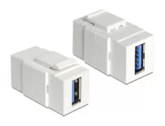 POWERTECH USB 3.0 adapter CAB-N152 για patch panel, λευκό 2 POWERTECH USB 3.0 adapter CAB-N152 για patch panel, λευκό 1