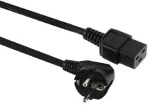 POWERTECH καλώδιο τροφοδοσίας UPS CAB-P024, C19 IEC, 16A, 250V, 1.8m, μαύρο