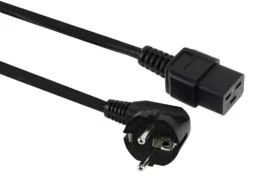 POWERTECH καλώδιο τροφοδοσίας UPS CAB-P024, C19 IEC, 16A, 250V, 1.8m, μαύρο 1