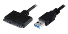 POWERTECH καλώδιο σύνδεσης HDD/SSD CAB-U032, USB 3.0 σε SATA 20cm, μαύρο