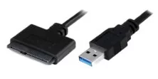 POWERTECH καλώδιο σύνδεσης HDD/SSD CAB-U032, USB 3.0 σε SATA 20cm, μαύρο