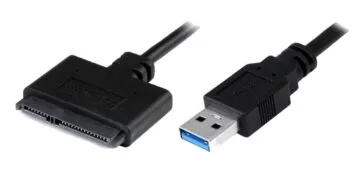 POWERTECH καλώδιο σύνδεσης HDD/SSD CAB-U032, USB 3.0 σε SATA 20cm, μαύρο 1