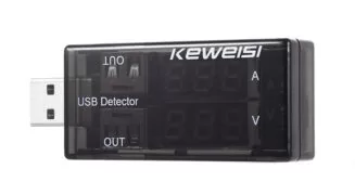 KEWEISI Συσκευή ελέγχου θύρας USB KWS-10VA, 2x USB Output, 3-9V 2