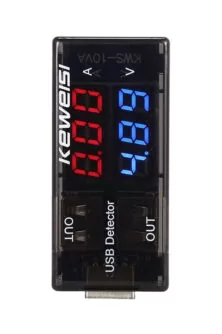 KEWEISI Συσκευή ελέγχου θύρας USB KWS-10VA, 2x USB Output, 3-9V