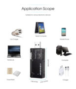 KEWEISI Συσκευή ελέγχου θύρας USB KWS-10VA, 2x USB Output, 3-9V 4