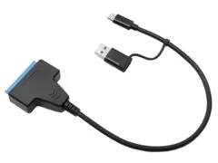 POWERTECH καλώδιο σύνδεσης HDD/SSD CAB-UC076, USB/USB-C σε SATA, 6Gbps 2