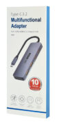 POWERTECH USB hub CAB-UC082, 4x θυρών, 10Gbps, USB-C σύνδεση, γκρι 7 POWERTECH USB hub CAB-UC082, 4x θυρών, 10Gbps, USB-C σύνδεση, γκρι 3