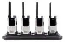 Pack 8 Hytera S1 Pro UHF (White Pearl) + Πολλαπλός Φορτιστής – DMR Digital, έως 3W