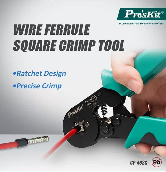 PROSKIT πρέσα ακροδεκτών CP-462G, 0.08-10mm², 175mm 4 PROSKIT πρέσα ακροδεκτών CP-462G, 0.08-10mm², 175mm - Image 2