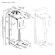 BRATECK βάση γραφείου για PC CPB29-01, universal, μεταλλική, έως 30kg 4