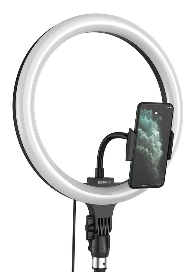 BASEUS φωτιστικό δαχτυλίδι LED CRZB12-B01, 12", χωρίς τρίποδα, μαύρο 3 BASEUS φωτιστικό δαχτυλίδι LED CRZB12-B01, 12", χωρίς τρίποδα, μαύρο
