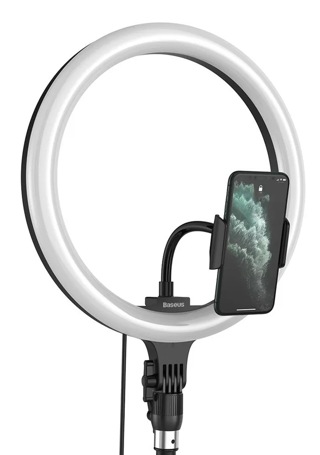 BASEUS φωτιστικό δαχτυλίδι LED CRZB12-B01, 12", χωρίς τρίποδα, μαύρο 3 BASEUS φωτιστικό δαχτυλίδι LED CRZB12-B01, 12", χωρίς τρίποδα, μαύρο
