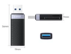 ORICO card reader CS2D-A3 για SD & Micro SD, USB 3.0, μαύρο 3