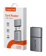 CABLETIME card reader CT-ACCD3-AG για SD & micro SD, USB 3.0, 5Gbps, γκρι 8