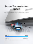 CABLETIME card reader CT-ACSD3-AG, SD/micro SD, USB/USB-C, 5Gbps, γκρι 14 CABLETIME card reader CT-ACSD3-AG, SD/micro SD, USB/USB-C, 5Gbps, γκρι 2