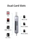 CABLETIME card reader CT-ACSD3-AG, SD/micro SD, USB/USB-C, 5Gbps, γκρι 17 CABLETIME card reader CT-ACSD3-AG, SD/micro SD, USB/USB-C, 5Gbps, γκρι 5