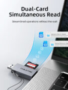 CABLETIME card reader CT-ACSD3-AG, SD/micro SD, USB/USB-C, 5Gbps, γκρι 18 CABLETIME card reader CT-ACSD3-AG, SD/micro SD, USB/USB-C, 5Gbps, γκρι 6