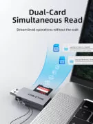 CABLETIME card reader CT-ACSD3-AG, SD/micro SD, USB/USB-C, 5Gbps, γκρι 18 CABLETIME card reader CT-ACSD3-AG, SD/micro SD, USB/USB-C, 5Gbps, γκρι 6