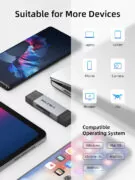CABLETIME card reader CT-ACSD3-AG, SD/micro SD, USB/USB-C, 5Gbps, γκρι 22 CABLETIME card reader CT-ACSD3-AG, SD/micro SD, USB/USB-C, 5Gbps, γκρι 10