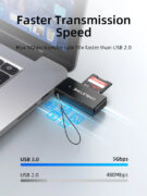 CABLETIME card reader CT-ASD3-PB για SD & micro SD, USB, 5Gbps, μαύρο 11 CABLETIME card reader CT-ASD3-PB για SD & micro SD, USB, 5Gbps, μαύρο 2