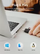 CABLETIME card reader CT-ASD3-PB για SD & micro SD, USB, 5Gbps, μαύρο 4