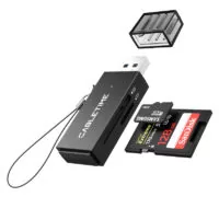 CABLETIME card reader CT-ASD3-PB για SD & micro SD, USB, 5Gbps, μαύρο 8
