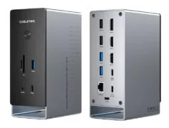 CABLETIME docking station CT-DK181-AG, 16 θυρών, USB-C σύνδεση, 100W PD, 1000Mbps, MST, γκρι 2 CABLETIME docking station CT-DK181-AG, 16 θυρών, USB-C σύνδεση, 100W PD, 1000Mbps, MST, γκρι 1