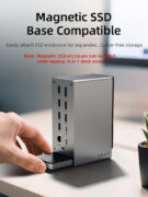 CABLETIME docking station CT-DK181-AG, 16 θυρών, USB-C σύνδεση, 100W PD, 1000Mbps, MST, γκρι 18 CABLETIME docking station CT-DK181-AG, 16 θυρών, USB-C σύνδεση, 100W PD, 1000Mbps, MST, γκρι 8