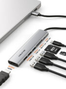 CABLETIME docking station CT-HBP2-AG7, 7 θυρών, USB-C, 4K, 100W, γκρι 12 CABLETIME docking station CT-HBP2-AG7, 7 θυρών, USB-C, 4K, 100W, γκρι 2