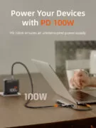 CABLETIME docking station CT-HBP2-AG7, 7 θυρών, USB-C, 4K, 100W, γκρι 5