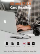 CABLETIME docking station CT-HBP2-AG7, 7 θυρών, USB-C, 4K, 100W, γκρι 6
