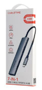 CABLETIME docking station CT-HBP2-AG7, 7 θυρών, USB-C, 4K, 100W, γκρι 19 CABLETIME docking station CT-HBP2-AG7, 7 θυρών, USB-C, 4K, 100W, γκρι 9