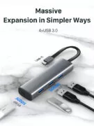 CABLETIME USB hub CT-HUBP4, 4x θυρών, 5Gbps, USB-C σύνδεση, γκρι 9 CABLETIME USB hub CT-HUBP4, 4x θυρών, 5Gbps, USB-C σύνδεση, γκρι 2