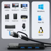 CABLETIME USB hub CT-HUBT5-PB, 4x θυρών, 10Gbps, USB/USB-C σύνδεση, μαύρο 20 CABLETIME USB hub CT-HUBT5-PB, 4x θυρών, 10Gbps, USB/USB-C σύνδεση, μαύρο 9