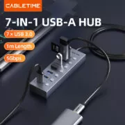 CABLETIME USB hub CT-HUBU7-AG, 7x θυρών, 5Gbps, USB σύνδεση, 1m, γκρι 14 CABLETIME USB hub CT-HUBU7-AG, 7x θυρών, 5Gbps, USB σύνδεση, 1m, γκρι 2