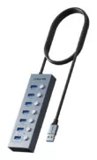 CABLETIME USB hub CT-HUBU7-AG, 7x θυρών, 5Gbps, USB σύνδεση, 1m, γκρι 1
