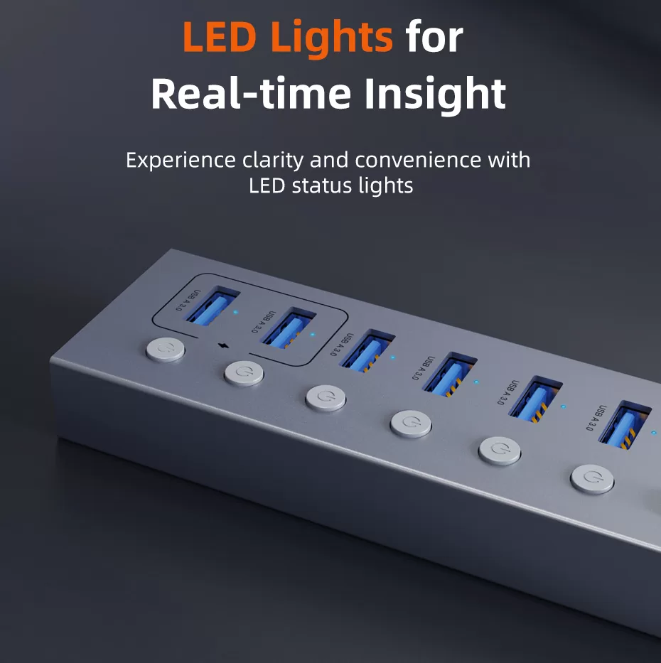CABLETIME USB hub CT-HUBU7-AG, 7x θυρών, 5Gbps, USB σύνδεση, 1m, γκρι 11 CABLETIME USB hub CT-HUBU7-AG, 7x θυρών, 5Gbps, USB σύνδεση, 1m, γκρι - Image 9