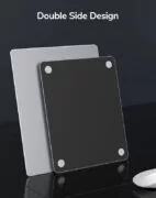 CABLETIME μεταλλικό mouse pad CT-MP24-AS, 246x202x2mm, ασημί & μαύρο 2