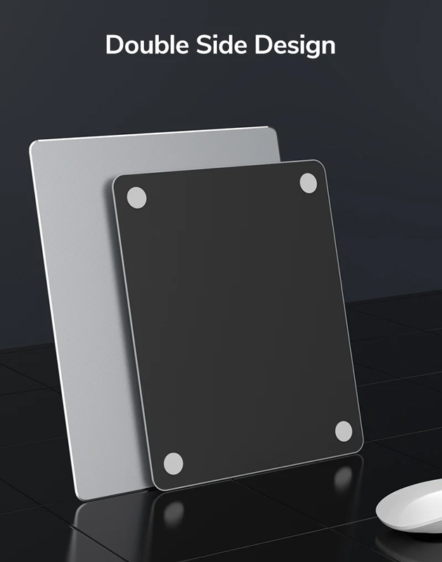 CABLETIME μεταλλικό mouse pad CT-MP24-AS, 246x202x2mm, ασημί & μαύρο 4 CABLETIME μεταλλικό mouse pad CT-MP24-AS, 246x202x2mm, ασημί & μαύρο - Image 2