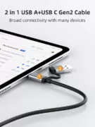 CABLETIME θήκη για M.2 NVMe/SATA SSD CT-SSD03-AG tool free, 10Gbps, γκρι 3
