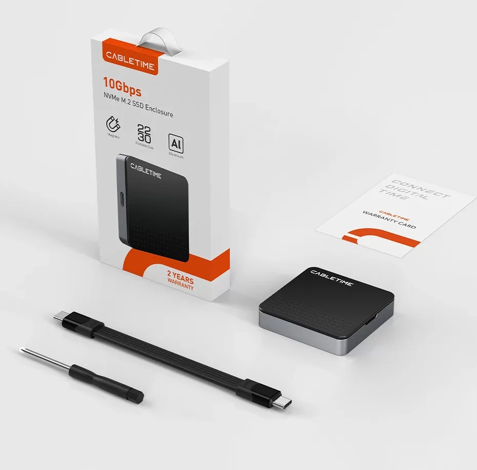 CABLETIME θήκη για M.2 NVME SSD CT-SSD04-AG, μαγνητική, 10Gbps, γκρι 9 CABLETIME θήκη για M.2 NVME SSD CT-SSD04-AG, μαγνητική, 10Gbps, γκρι - Image 7