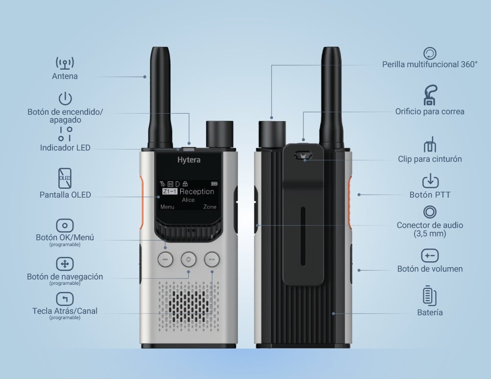 Pack 8 Hytera S1 Pro UHF (White Pearl) + Πολλαπλός Φορτιστής – DMR Digital, έως 3W 7 Pack 8 Hytera S1 Pro UHF (White Pearl) + Πολλαπλός Φορτιστής – DMR Digital, έως 3W - Image 5