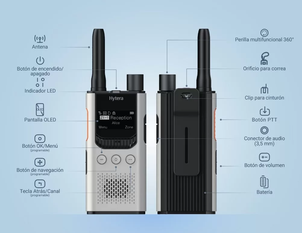 Pack 8 Hytera S1 Pro UHF (White Pearl) + Πολλαπλός Φορτιστής – DMR Digital, έως 3W 7 Pack 8 Hytera S1 Pro UHF (White Pearl) + Πολλαπλός Φορτιστής – DMR Digital, έως 3W - Image 5